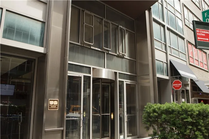 Building entrance at 800 Second Avenue in Manhattan.